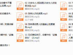 一个人听的恋爱技巧（完结）