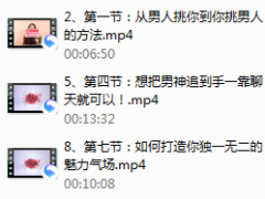 序号8-魅力女神必修课 ，男人都无法拒绝你
