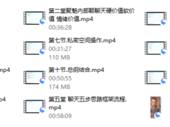 聚魅情感女神倒追的秘密第一期内部课程