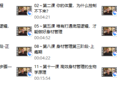 身材管理课程(老景)