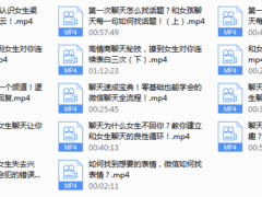魅力男神系列之新手聊天模板