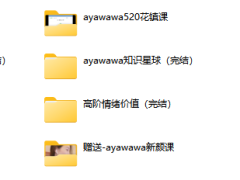 Ayawawa杨冰阳全套课程