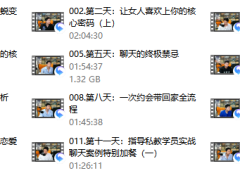 天马情感《一次顶十年》情感特训营